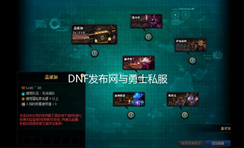 DNF发布网与勇士私服强化（DNF发布网与勇士强化几率表）【地下城SF发布网复古】